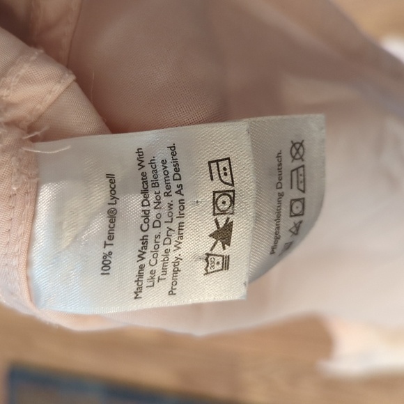 Pink sueded long-sleeve button down blouse casual hiking size 2XL Eddie Bauer - Picture 3 of 3